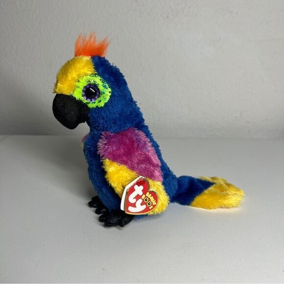 TY Beanie Boo Wynnie Parrot Plush Tags Attached NWT - Picture 1 of 6